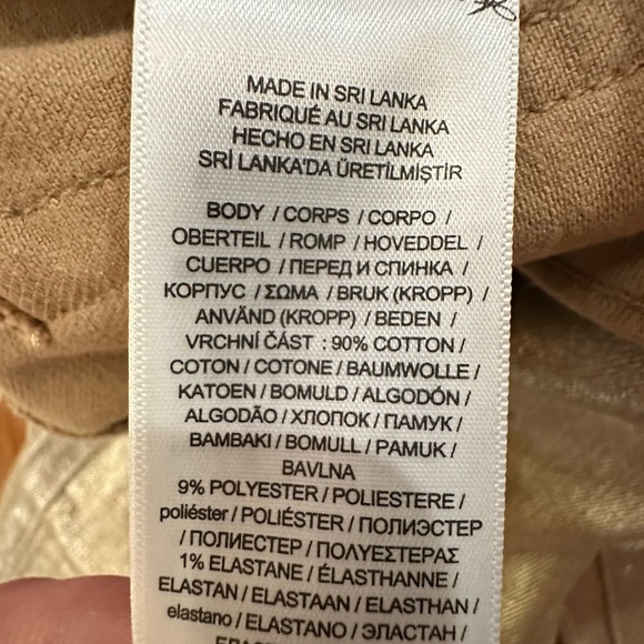 Ralph Lauren | Black Label High Rise Straight Ankle Gold Shimmer Jeans - Size 14 - Picture 9 of 11